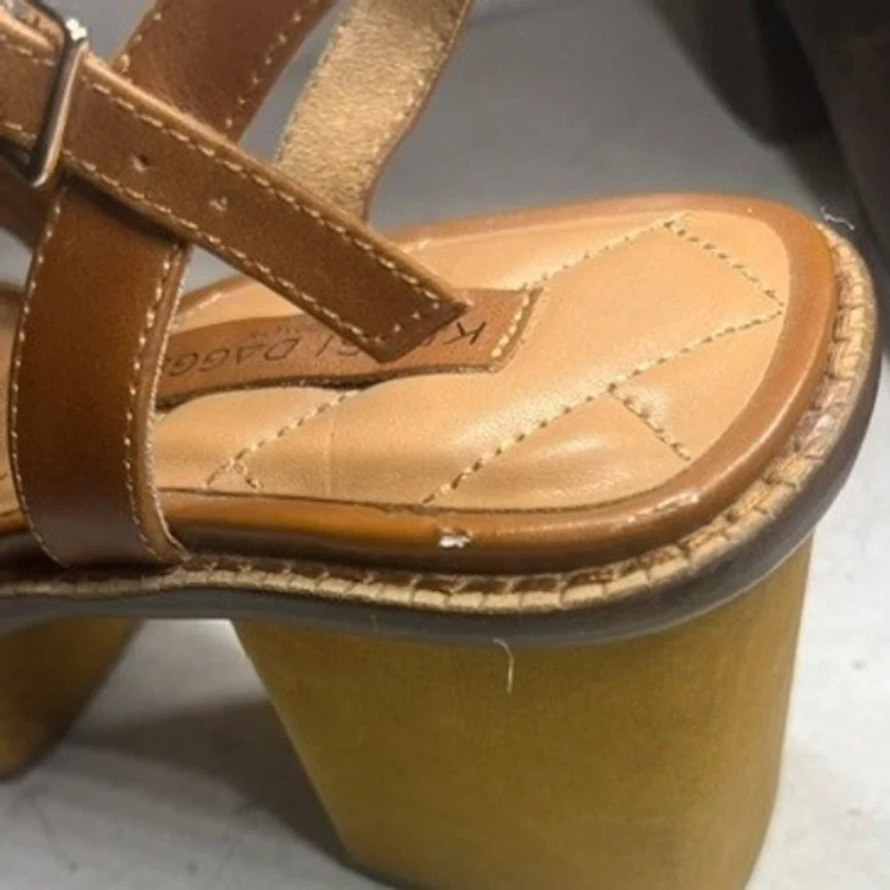 Kelsi Dagger Brooklyn Anthropologie Genie Brown Platform Block Sandals 8.5